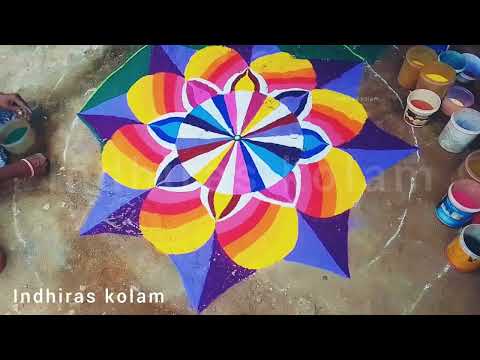 மார்கழி மாதா கோலம் | ரங்கோலி கோலங்கள் | rangoli for pongal 2024 | latest rangoli | latest muggulu