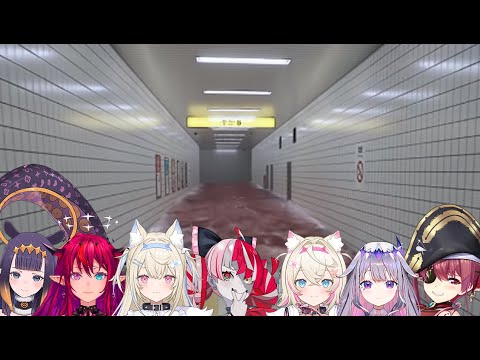 Hololive members reaction to the Red wave in Exit 8 [Hololive Clip]