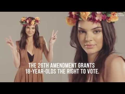 Kendall Jenner on Millennials Voting Through The Ages