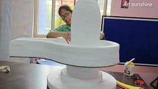 Shivling model /how to make shivling at  home or school with thermocol and cardboard ॐ नमः शिवाय 🙏🌹