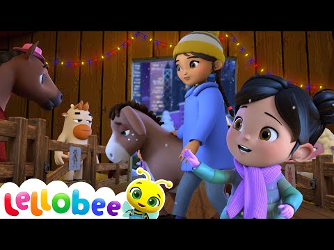 A Christmas Eve Surprise: Welcome, Donny the Donkey | 🌻Lellobee City Farm - Kids Playhouse Song Mix