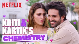 Kriti Sanon & Kartik Aaryan’s CHEMISTRY IS UNMATCHED🤣🤭 | #Shehzada #LukaChuppi | Netflix India