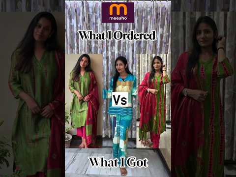 What I Ordered Vs What I Got From Meesho #meesho #ytshorts #fashion #suit