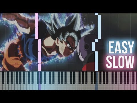 Dragon Ball Super - Ultra Instinct/Clash Of Gods | How To Play Piano Tutorial [SLOW EASY] + Sheets