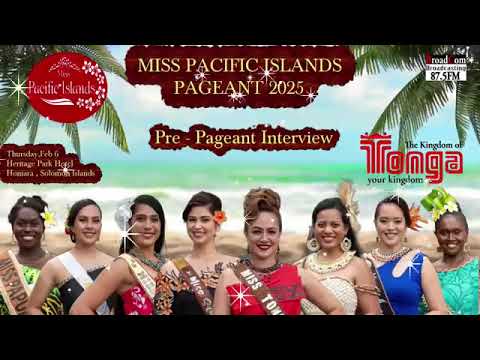 Miss Pacific Islands Pre-Pageant Interviews of 2025 at Honiara Solomon Islands.🇸🇧🐚🌺🌺🌺🌺🌺