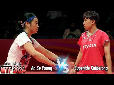 An Se Young vs Supanida Katethong || Group Stage WTF 2024