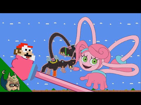 Mario vs the GIANT Mommy Long Legs MAZE (Poppy Playtime Mario Cartoon)