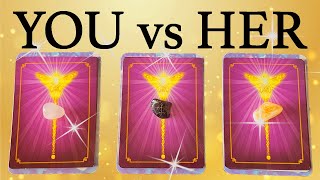 PICK A CARD // YOU VS HER ~ HIS THOUGHTS AND FEELINGS // THIRD PARTY TAROT READING (Timeless)