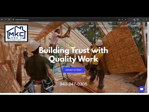 Website Analysis Video for Mac K Contractors