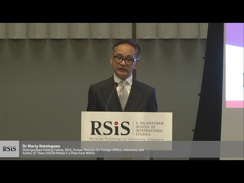 RSIS Distinguished Public Lecture by Dr Marty Natalegawa - 26 June 2023