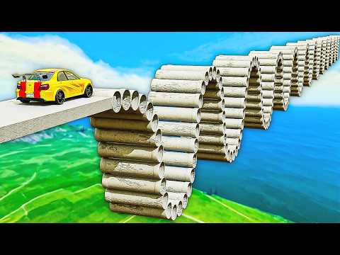 Cars vs wavy pipes in GTA 5