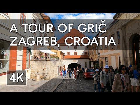 Walking Tour: Grič (Gradec, Upper Town) in April 2024, Zagreb, Croatia - 4K UHD Virtual Travel