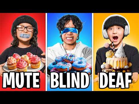 DEAF, BLIND, & MUTE BAKING CHALLENGE!! | The Shluv Family