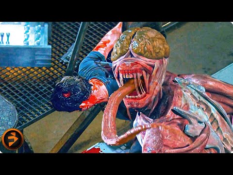 Licker Attack Scene | RESIDENT EVIL | Milla Jovovich, Michelle Rodriguez