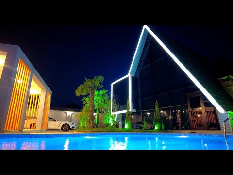 Gabala big A Frame  (Luxury afr)  We built a beautiful house and garden