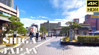 4K HDR SHIGA JAPAN - Kusatsu Station Center Shiga Japan Take a walk and listen to relaxing music