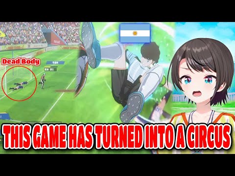 Subaru Best Reaction Vs Argentina National Team In Tsubasa Rise Of New Champion Hololive【ENG SUB】