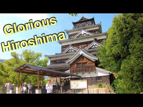 Walking around Peace Park and Hiroshima Castle