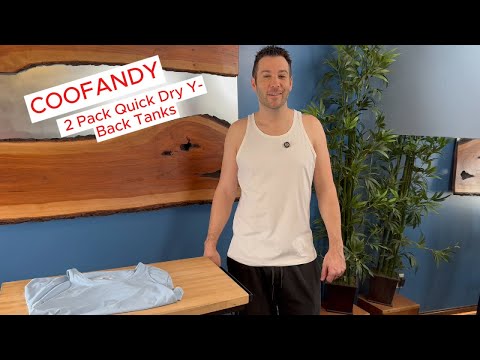 Coofandy  2 Pack Quick Dry Y-Back Tanks, great for workouts! #workoutclothes #mensfashion #coofandy