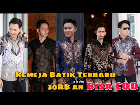 Kemeja Batik Pria Terbaru 30RB an Lengan Panjang M, L, XL, XXL Order WA 089665538102 #kemejabatik