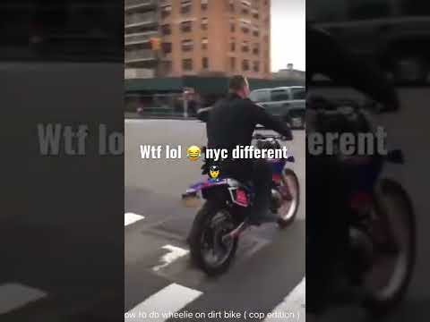 Cop 👮‍♂️ riding dirt bike gone Wrong! Lol 😂 #nyc #wtf #ctfu#lookathisfacetho