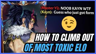 RANK 1 KAYN TEACHES HOW TO CLIMB OUT OF EMERALD ELO (THE MOST TOXIC ELO?!)