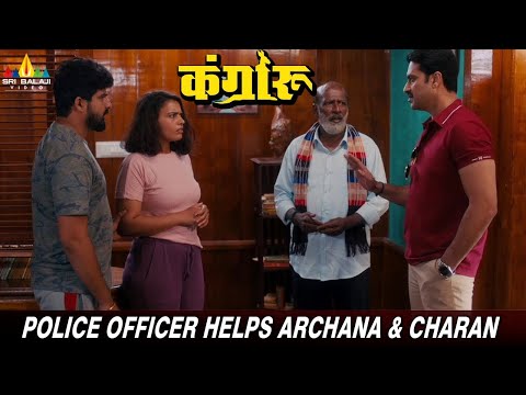 Police Officer Helps Archana & Charan | Kangaroo | Ranjani | Latest Hindi Dubbed Movie Scenes