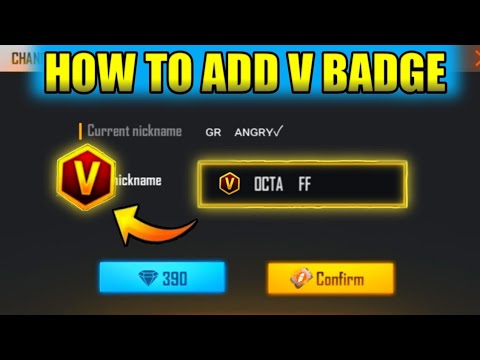 HOW TO ADD V BADGE YOUR NAME IN FREE FIRE || HOW TO GIVE V BADGE YOUR NAME IN FREE FIRE || Octa FF.