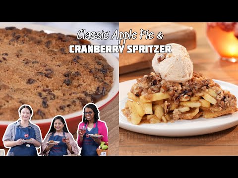 Classic Apple Pie & Cranberry Sprtizer | USDA Ingredients | Perfect Homemade Recipe - Easy to Make