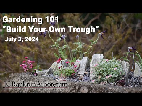 Gardening 101 - "Build Your Own Trough"