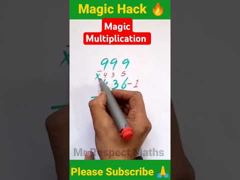 Magic Multiplication Tricks #maths #vedicmathstricksforfastcalculation