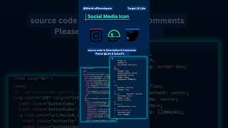 Animated Social Media Icon #tredingshorts#trendingvideo  #viralvideo #cssanimation#worldofdevelopers