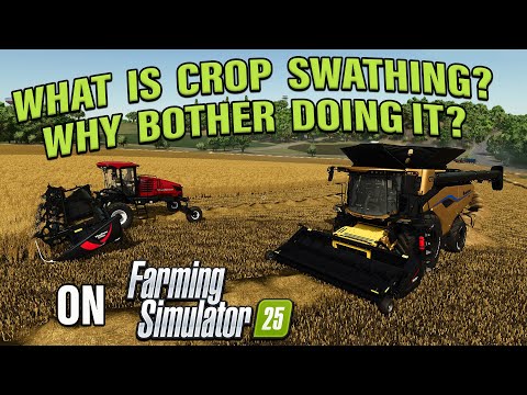 IS CROP SWATHING WORTH THE TIME? WHAT’S THE BENEFIT? ON FARMING SIMULATOR 25!