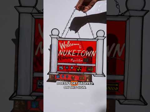 Artist Lottie’s stunning stained glass creation shines a whole new light on Nuketown #BlackOps6 🏡