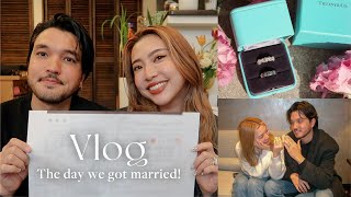 [English sub] Marriage Vlog💍💕The day we got married, and bought the wedding rings!