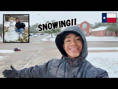 SNOWING... In HOUSTON TEXAS?! ❄️ - Houston Lifestyle Vlog