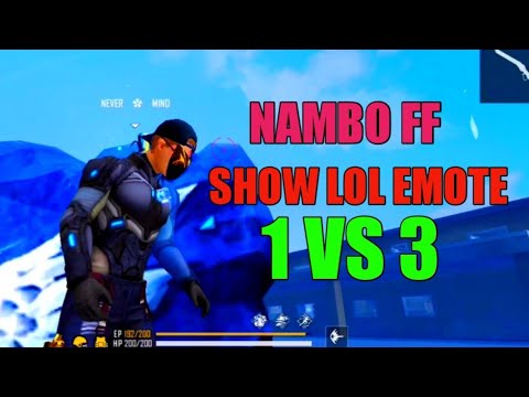 🎯OVERCONFIDENCE👽⚡ NAMBO FF 1vs 3😍 SHOW ME LOL EMOTE 🤬