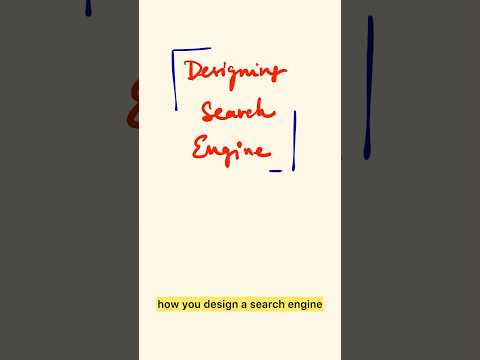 Designing Search Engine #machinelearning
