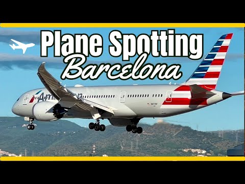 The BEST Barcelona Airport Planespotting Close Up Landings | 4K Ultra HD