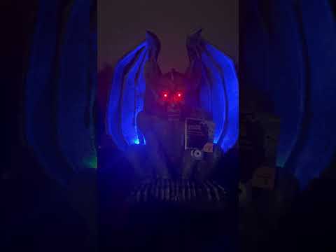 Gemmy Lighted Gargoyles!!! Incredible Props!!!! #halloween #halloweenanimatronics #halloween2023