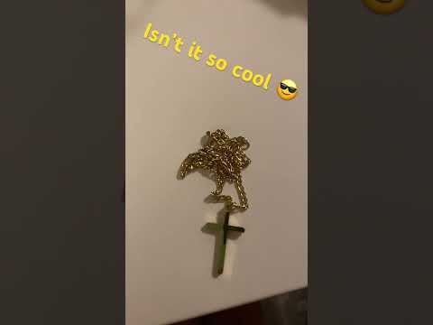 14k Gold necklace with the cross $20 bucks #sub #subscribe #happy #like