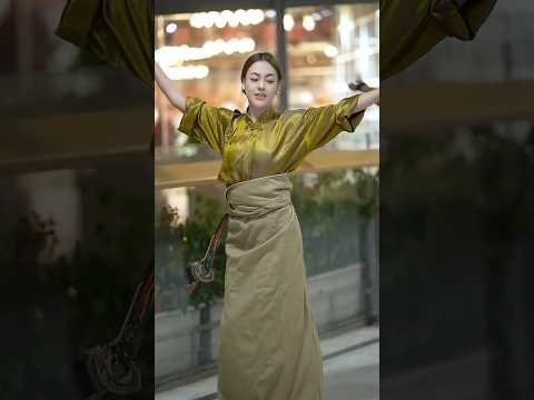 Duoer, naturally beautiful Tibetan woman dancing beautifully❤️