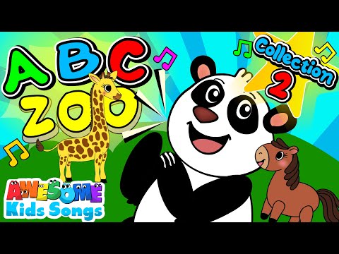 NEW Alphabet Zoo Song! Animals A-Z Collection 2 | ABC Phonics & Real Animal Sounds #AwesomeKidsSongs