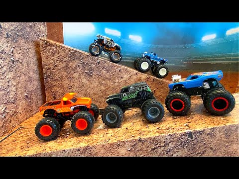 MONSTER JAM | BIG FOOT | GRAVE DIGGER | SPIN MASTER | EL TORO LOCO | HOT WHEELS MONSTER TRUCKS