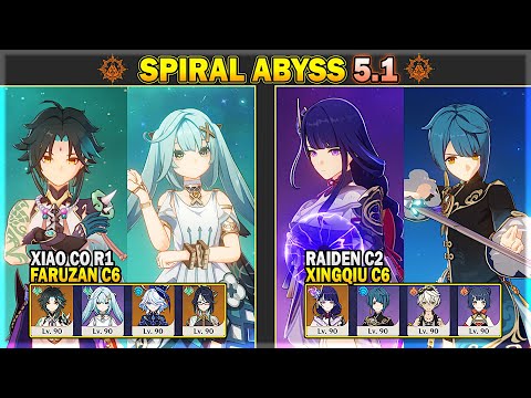 C0 Xiao Hypercarry & C2 Raiden National | Spiral Abyss 5.1 Floor 12 | Genshin Impact