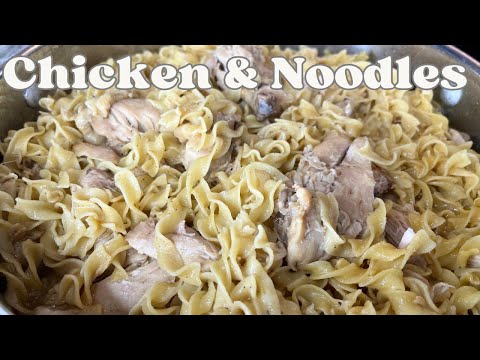 The BEST Chicken and Noodles Recipe // One pot Meal // A Childhood Favorite