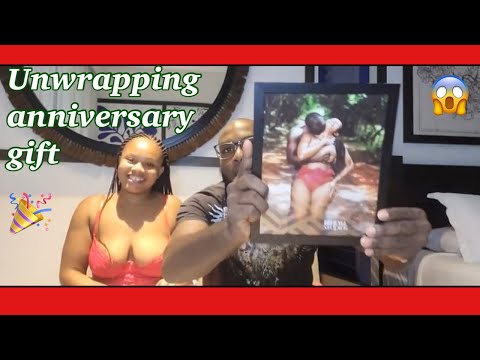 Unboxing his anniversary gift ||  #gettingitwright #anniversary #couples