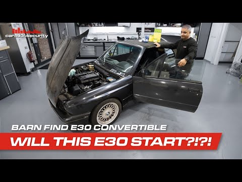 STARTING ISSUES?! Barn Find E30 M3 Convertible EP02 | Car Audio & Security #bmw #m3