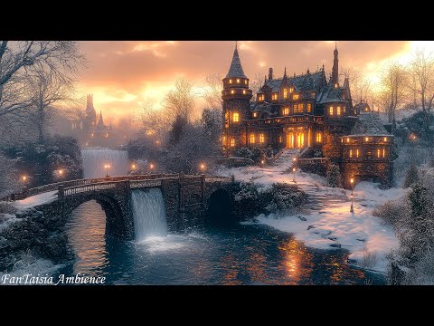 Celtic Yuletide Magic - Christmas Eve in a Gothic Castle 🎄Celtic Music for Winter Study,Relax Nights