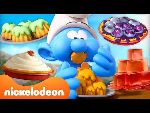 Smurfs' DELICIOUS Food Marathon 😋 | 30 Minute Compilation | @Nicktoons